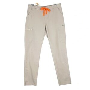 FIGS Tan Track Pants with Relaxed Fit and Technical Fabric Size M Tall